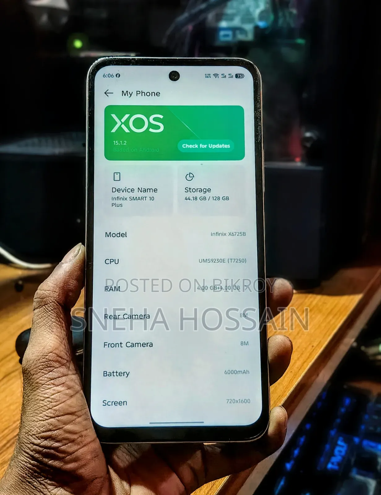 Infinix Smart 10 Plus 128 GB White
