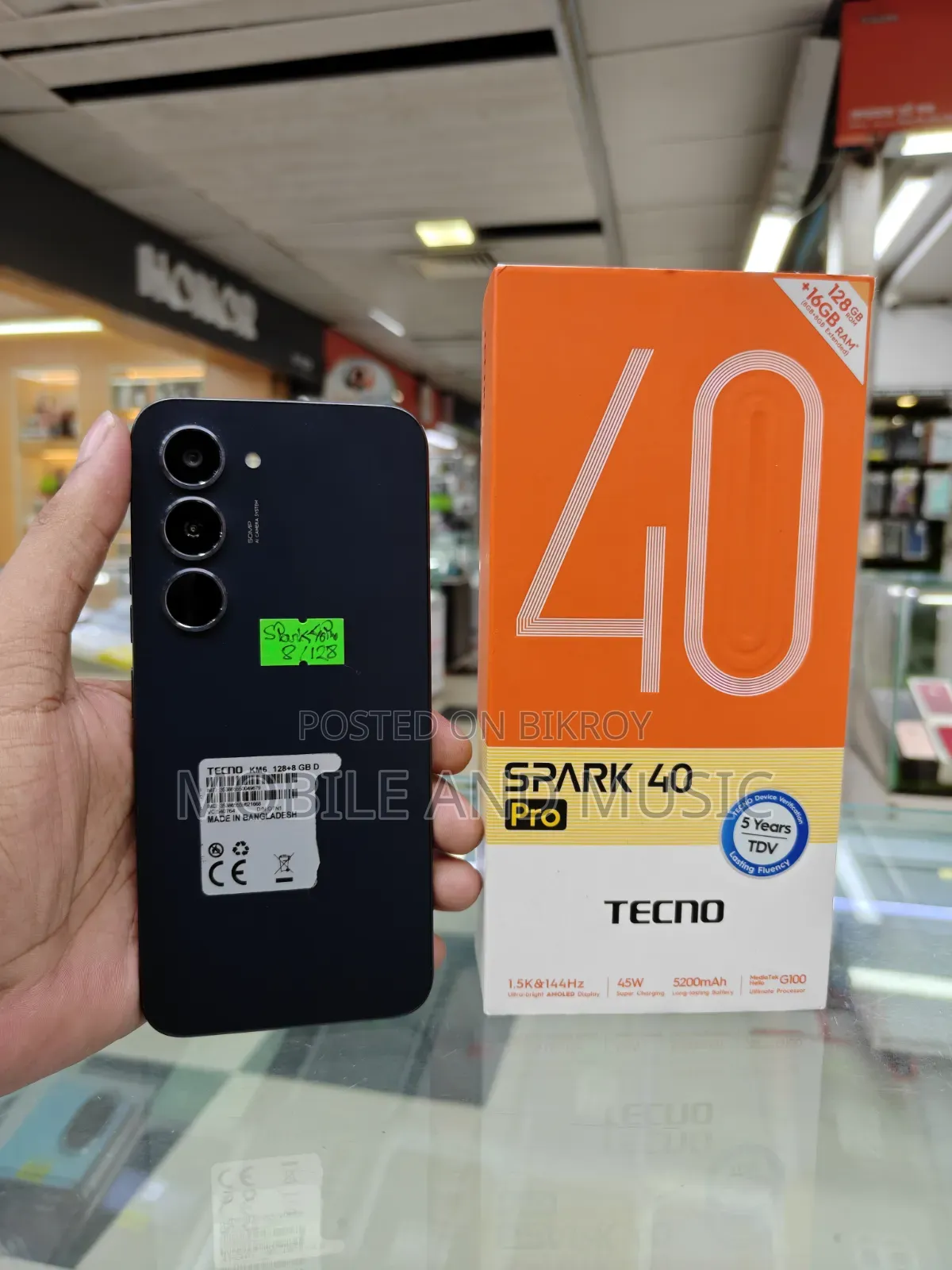 Tecno Spark 40 Pro 128 GB Silver