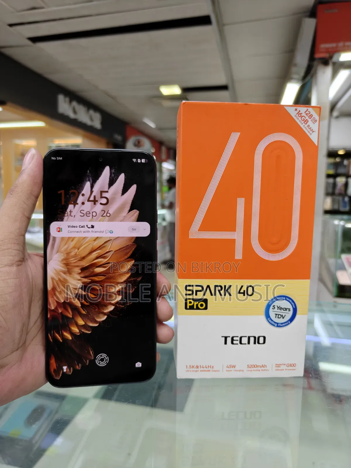 Tecno Spark 40 Pro 128 GB Silver