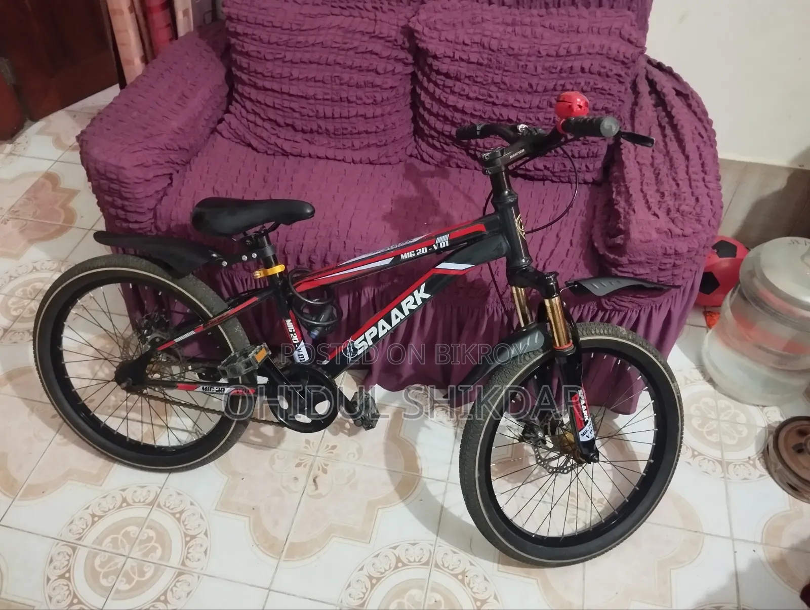 A bicycle used for 15 days