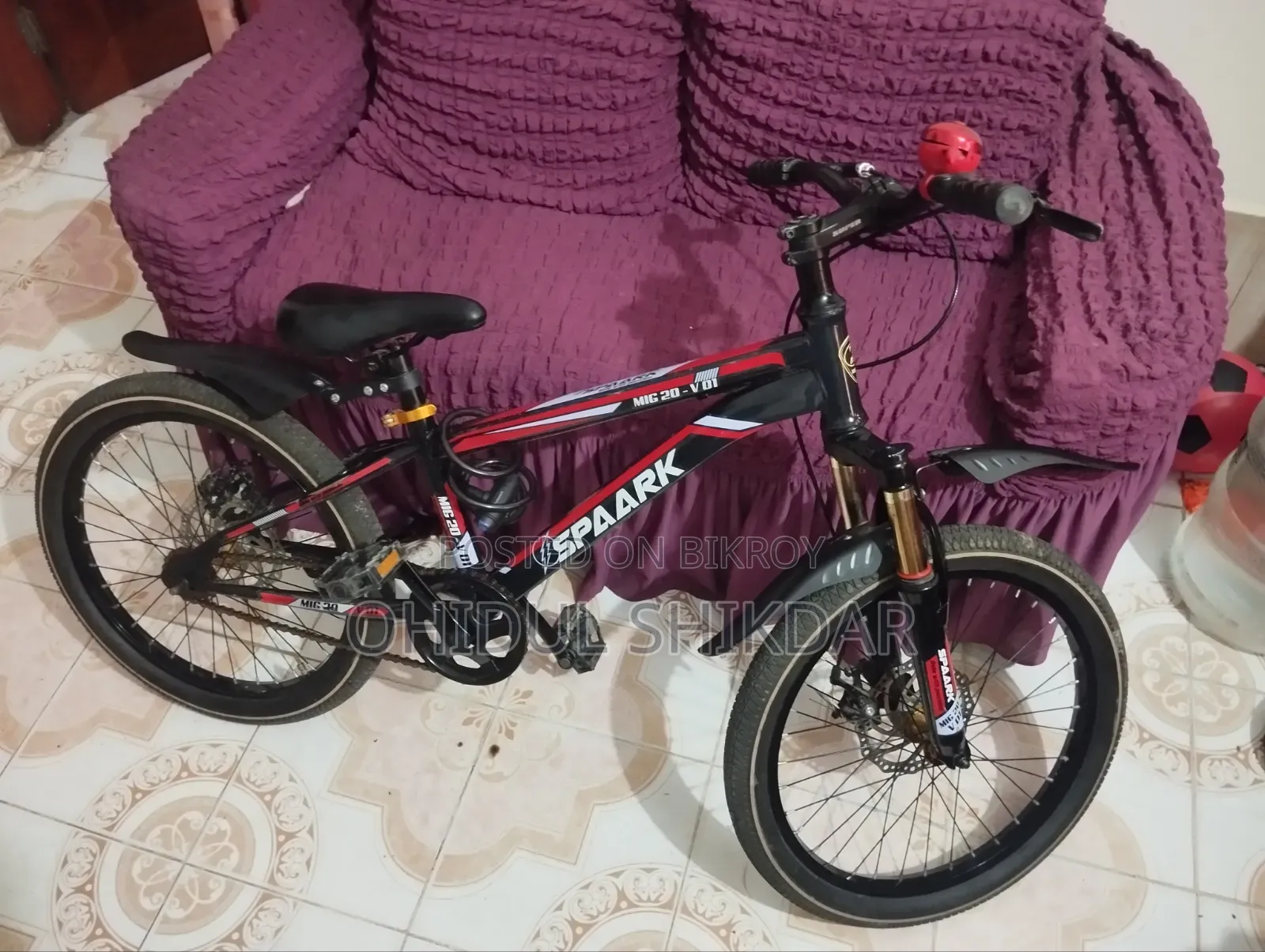 A bicycle used for 15 days