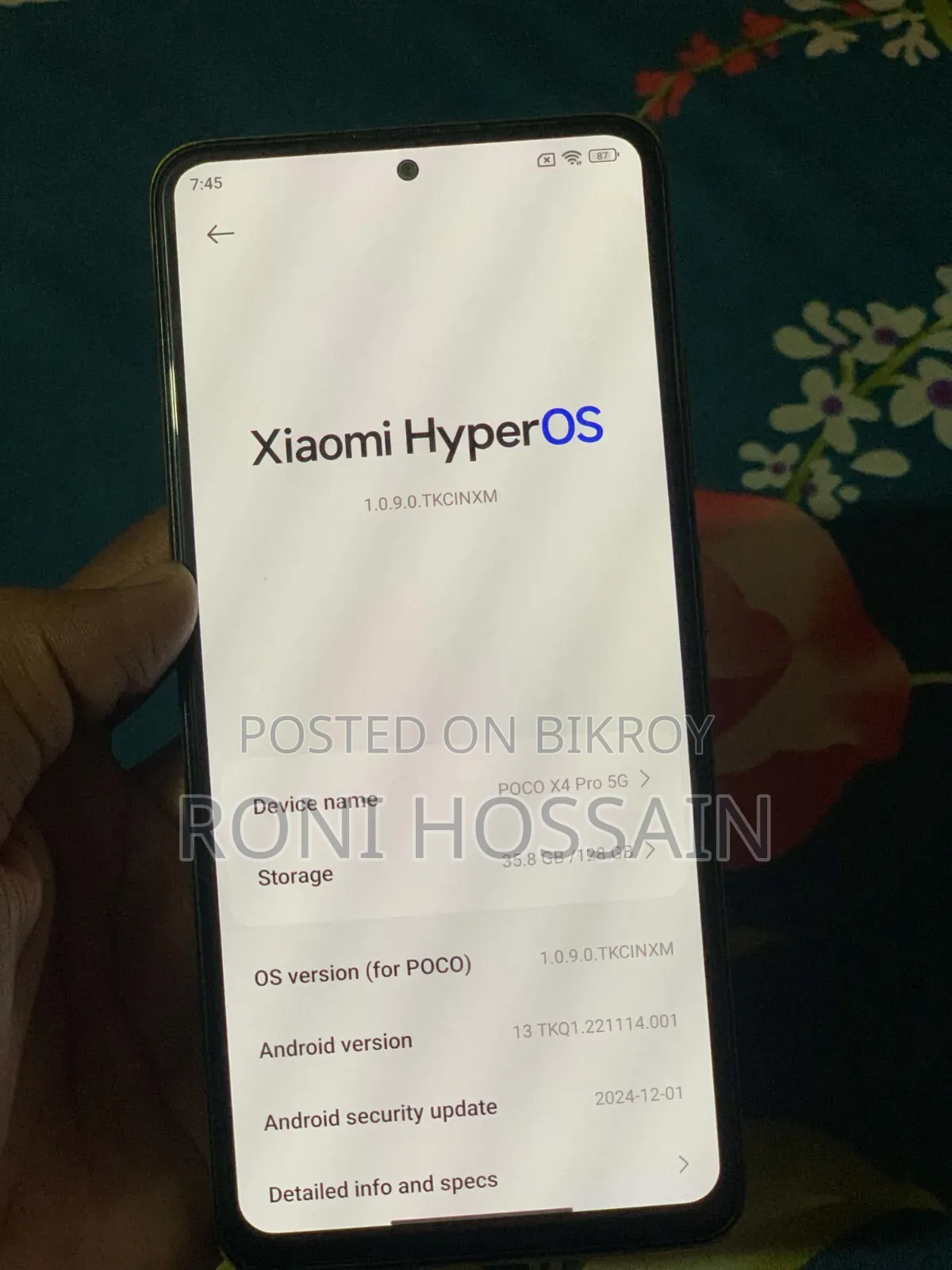 Xiaomi Poco X4 Pro 5G 128 GB Orange
