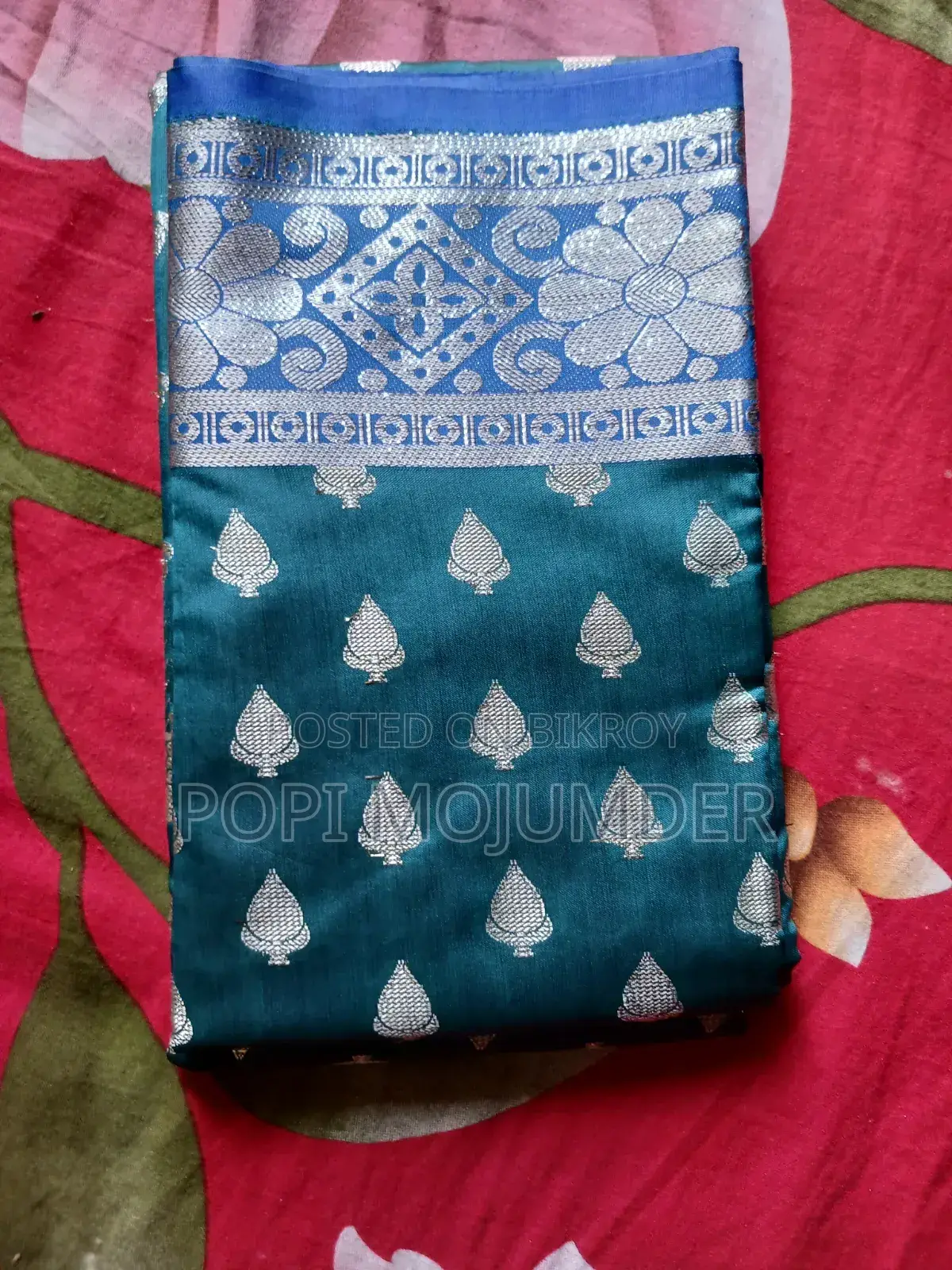 Katan Silk Shari (Green)