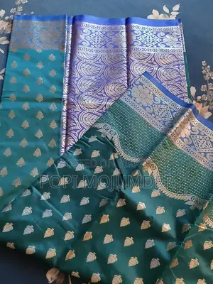 Katan Silk Shari (Green)