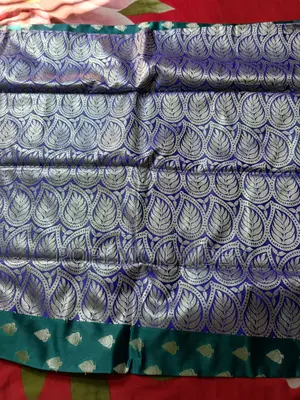 Katan Silk Shari (Green)