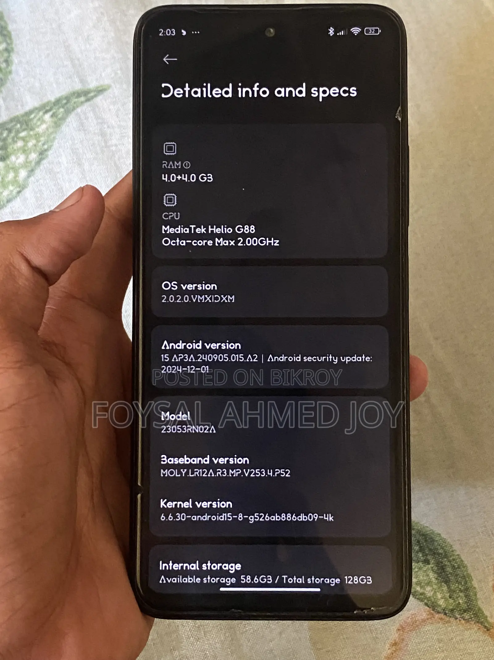 Xiaomi Redmi 12 128 GB Black