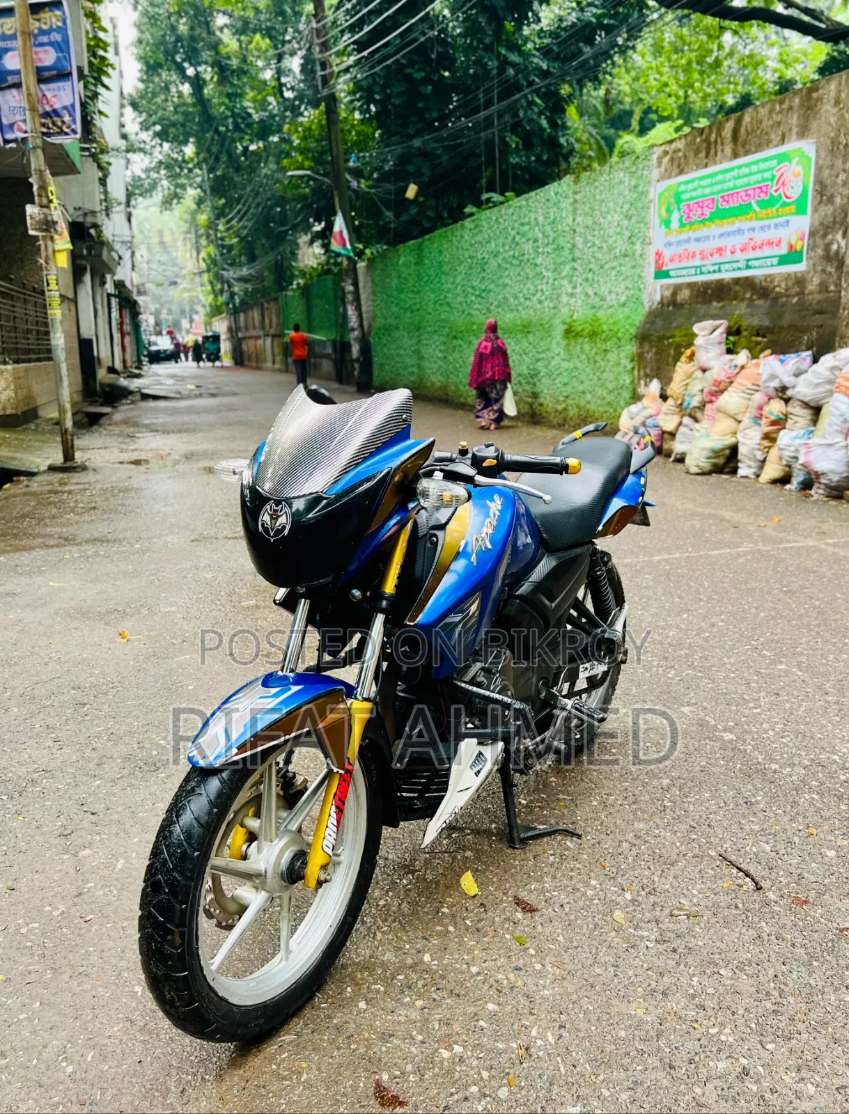 TVS Apache RTR 160 2V 2018 Blue