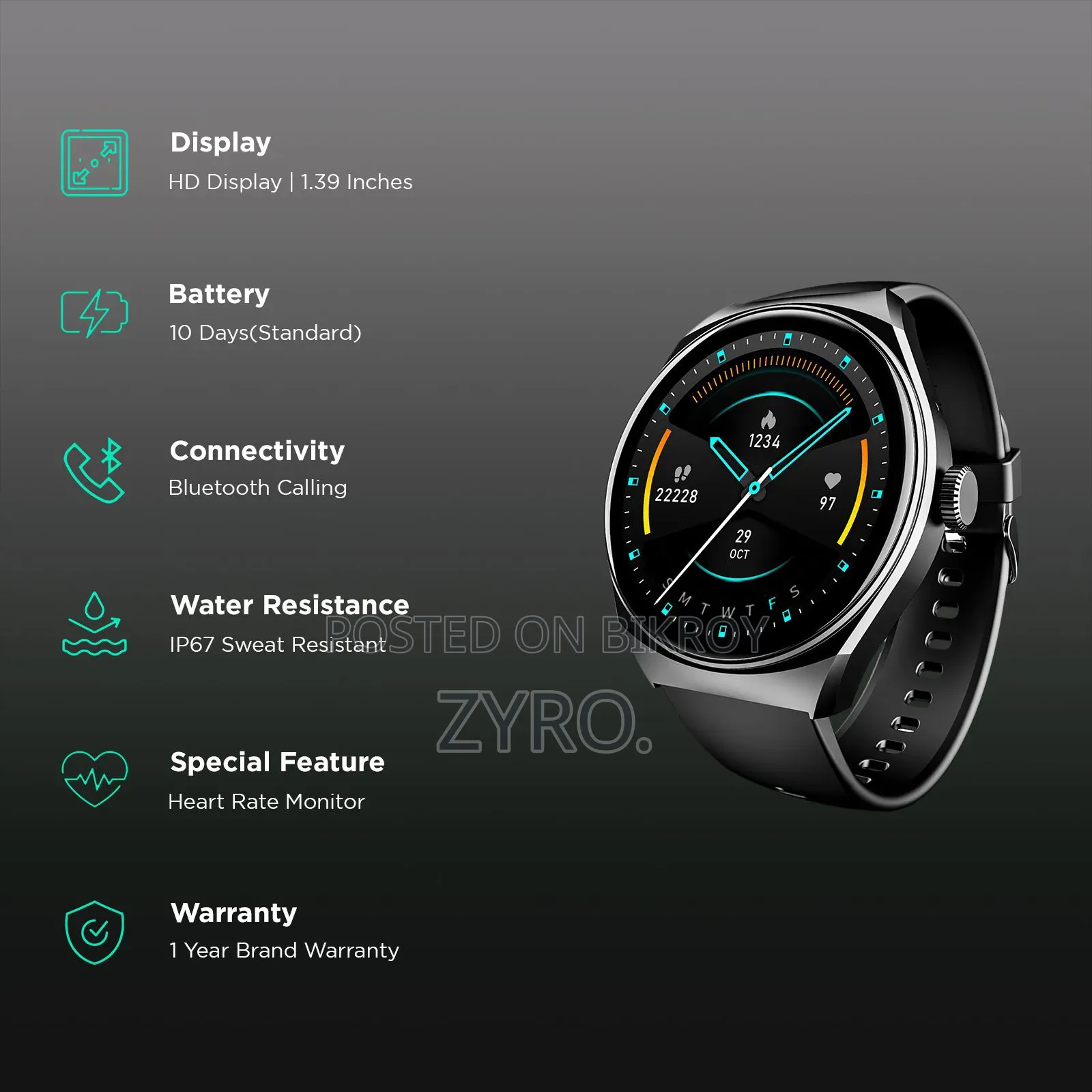 Boat Luner Seek Smart Watch