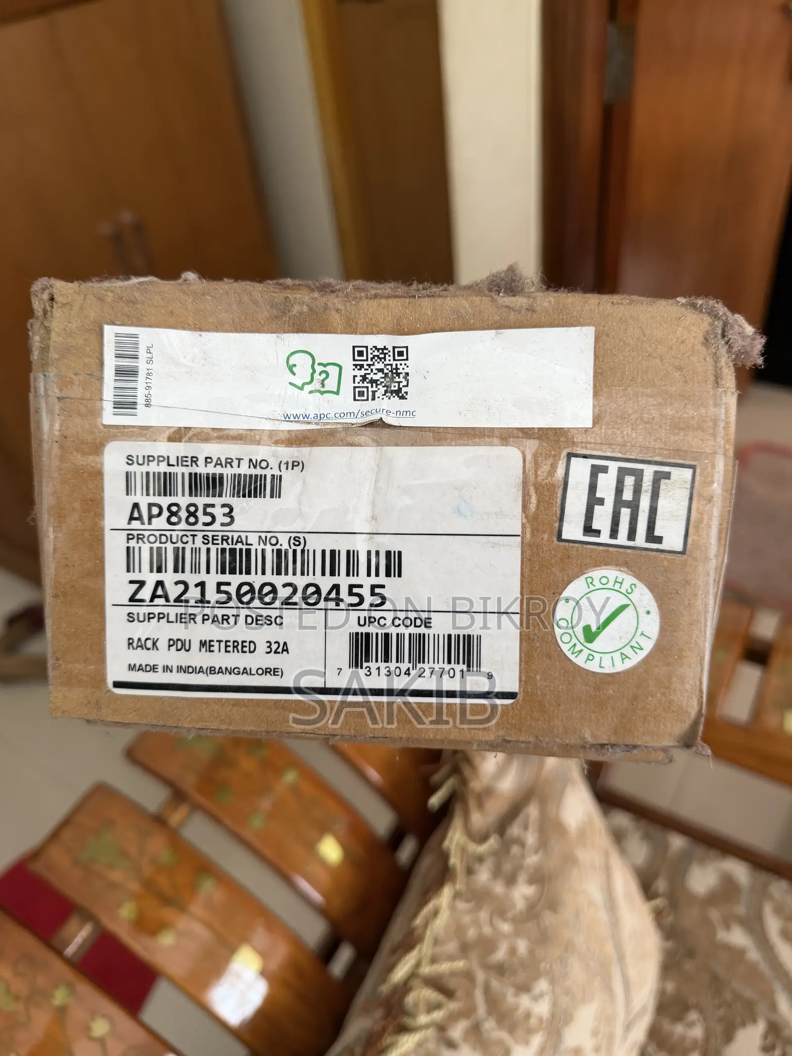 42U Rack PDU Metered 32A (Model-Ap8853)