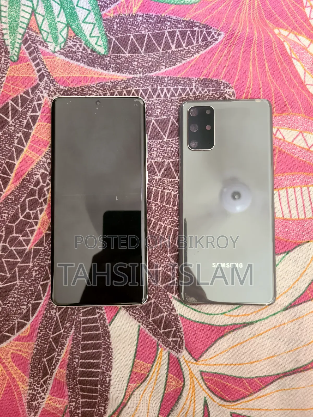 স্যামসাং গ্যালাক্সি এস২০+ ৫জি: ক্ষতিগ্রস্থ ডিসপ্লে + আসল ব্যাক শেল