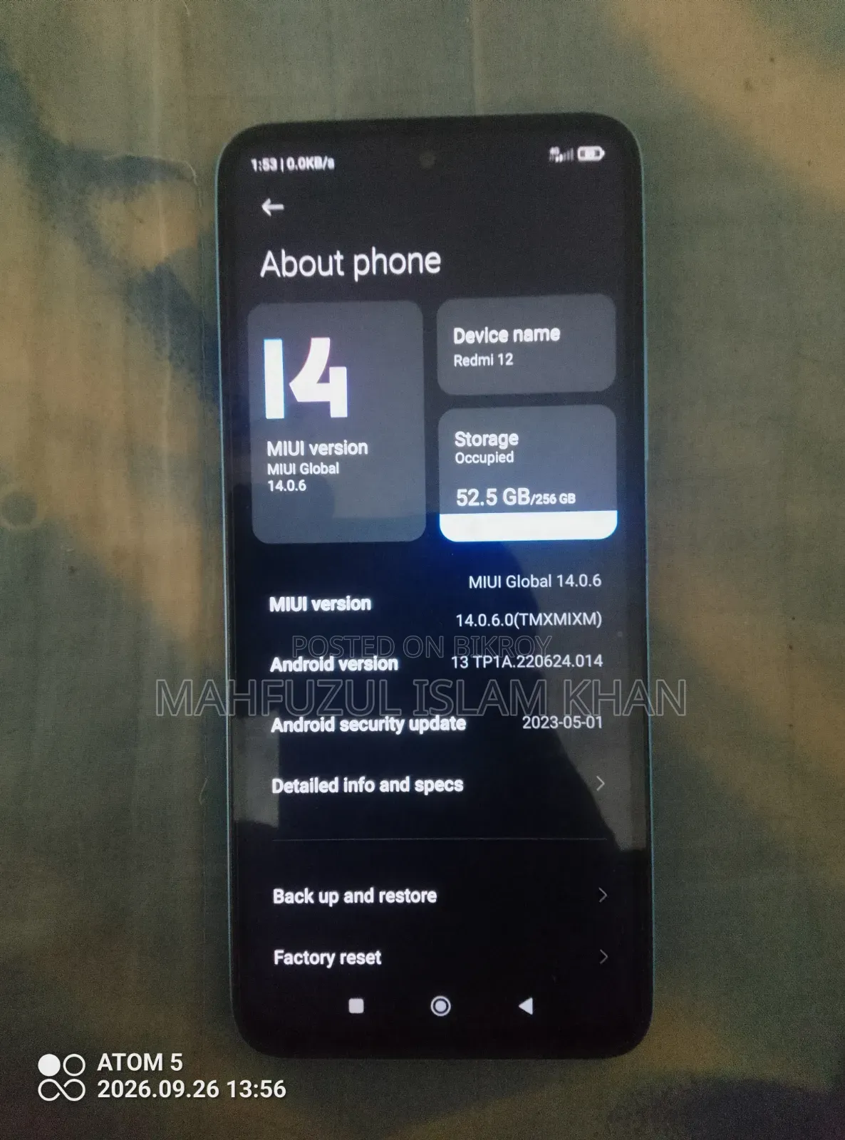 Xiaomi Redmi 12 256 GB Red
