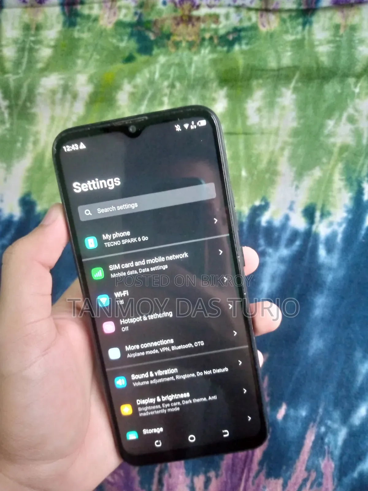 টেকনো স্পার্ক গো ২০২১ ৩২ জিবি কালো