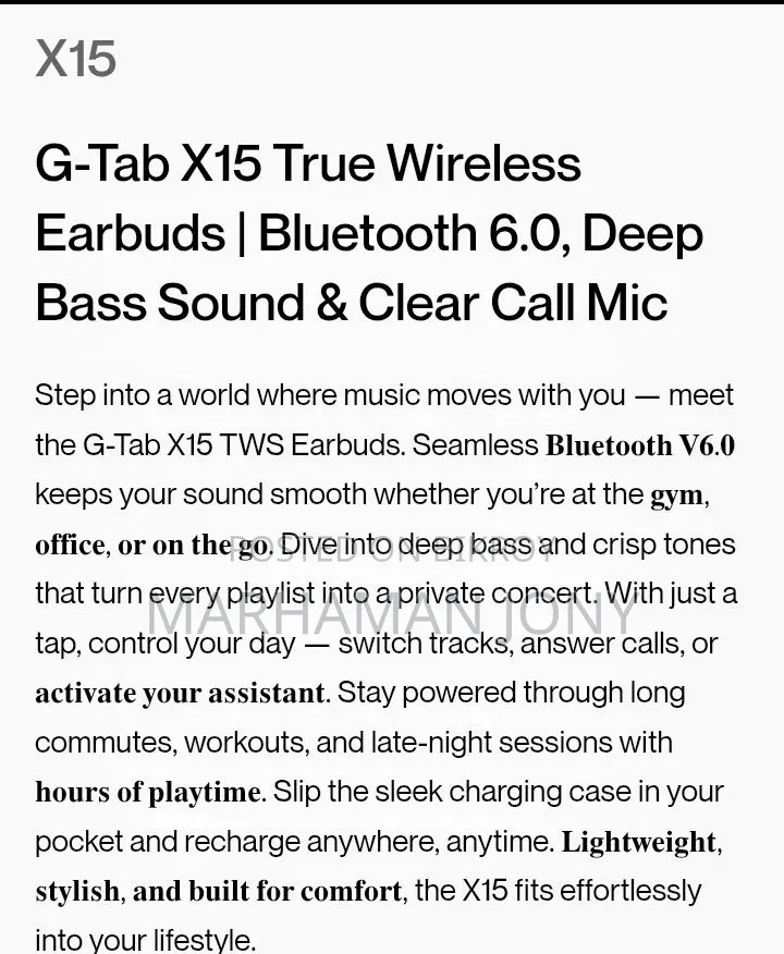 Air Buds XL-15 Full New
