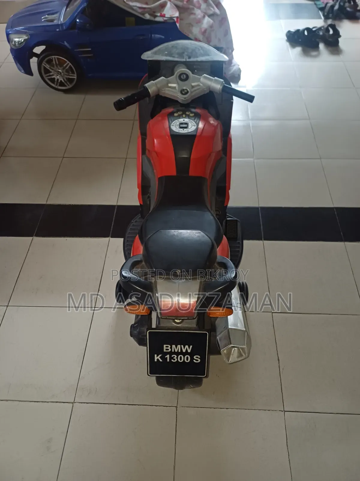 Red Real Fun Motorcycle With 3 Speed Mode.
