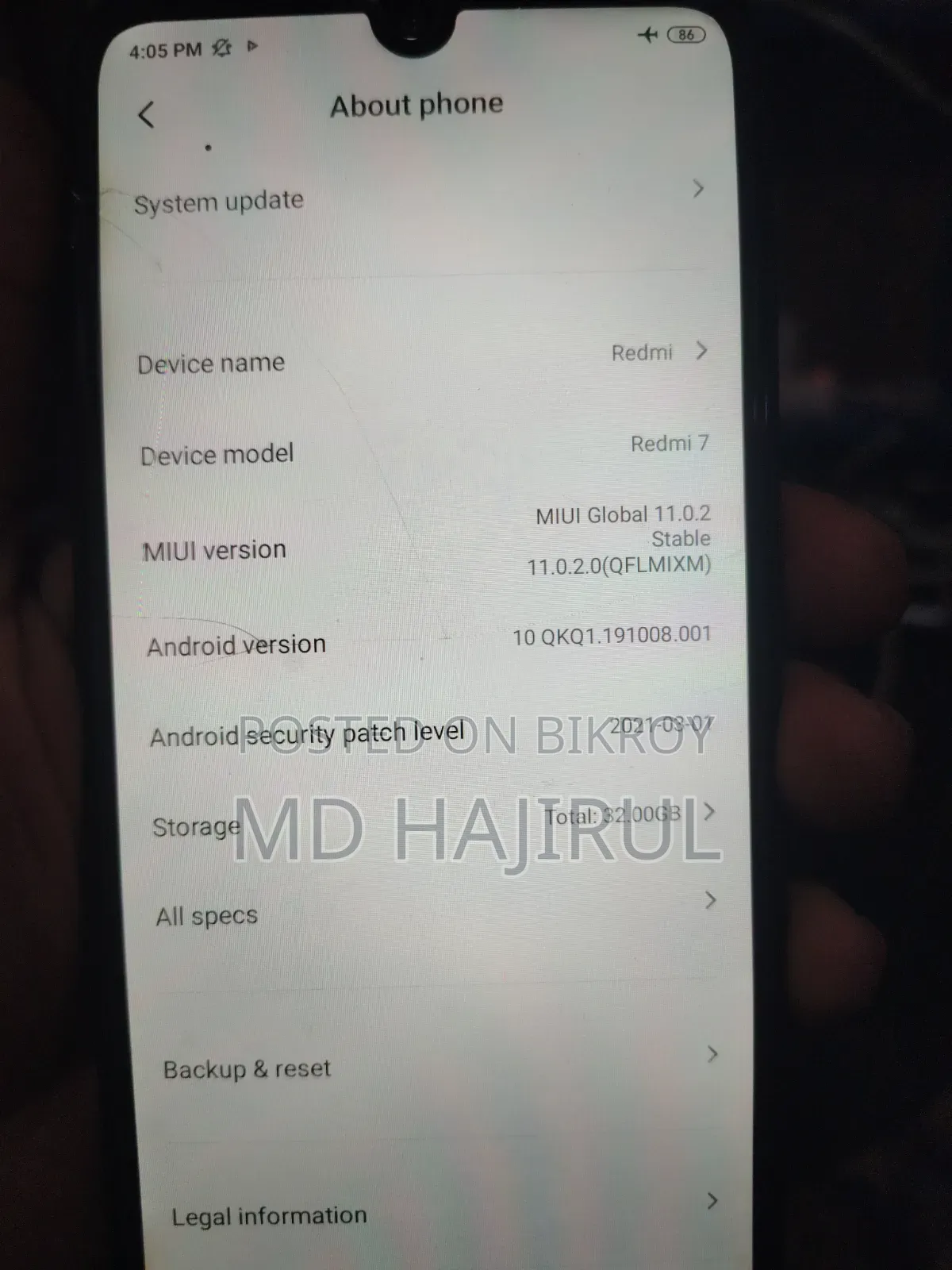 Xiaomi Redmi 7 32 GB Black