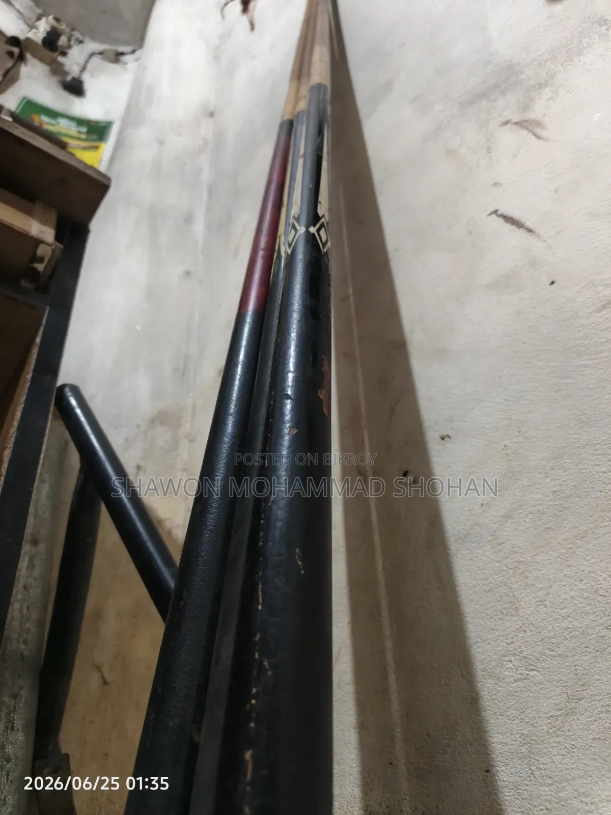 Pool Cue 58 Inch Fresh Conditions 3pcs Argent Sale