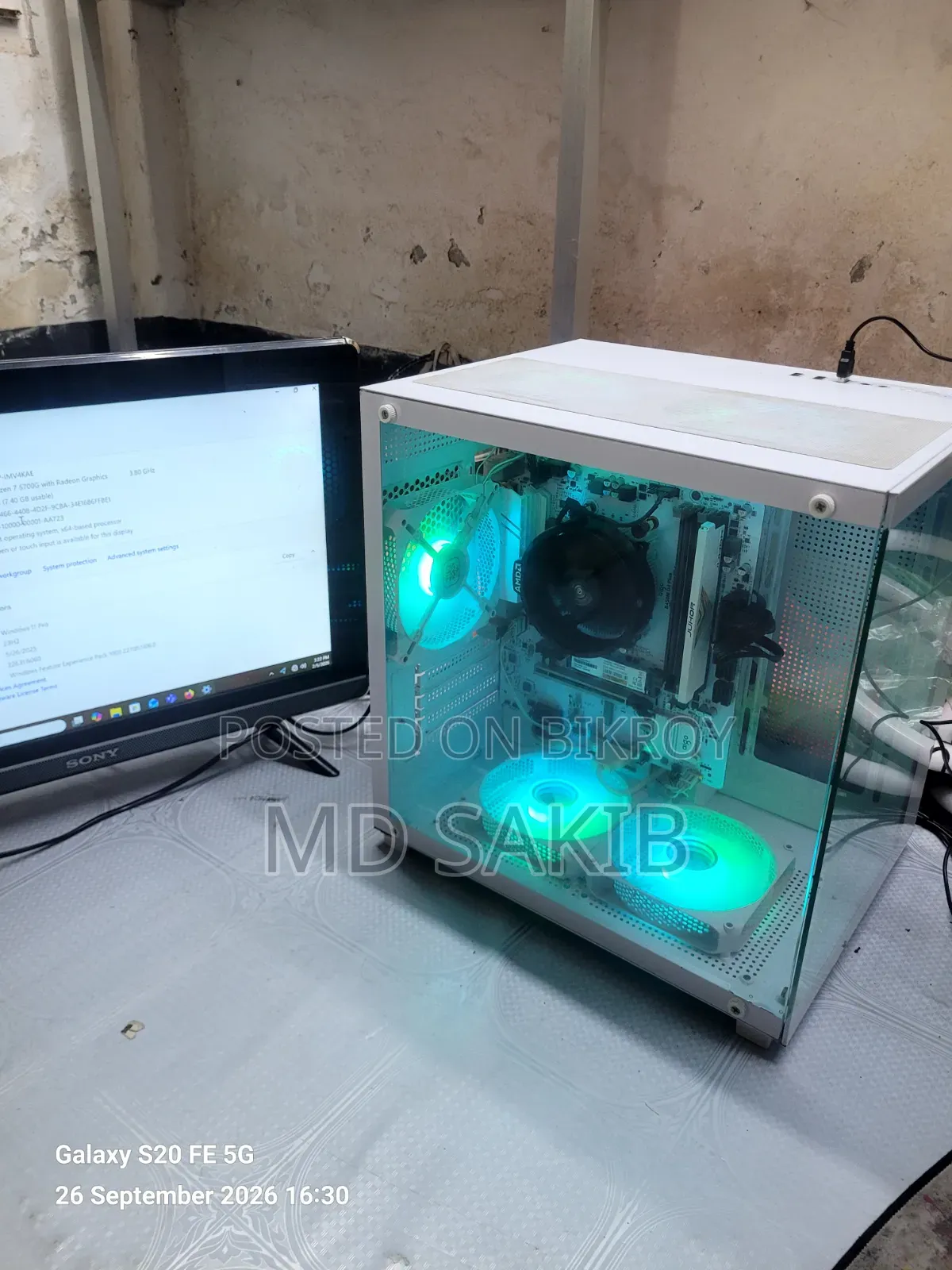 Desktop Computer 8GB AMD Ryzen 7 SSD 256GB