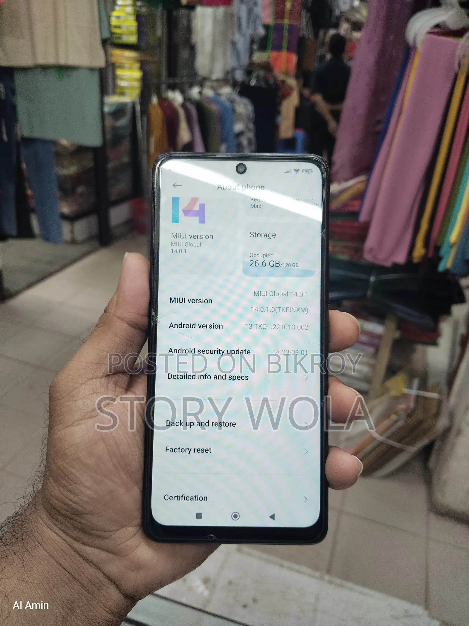 Xiaomi Redmi Note 10 Pro Max 128 GB Black