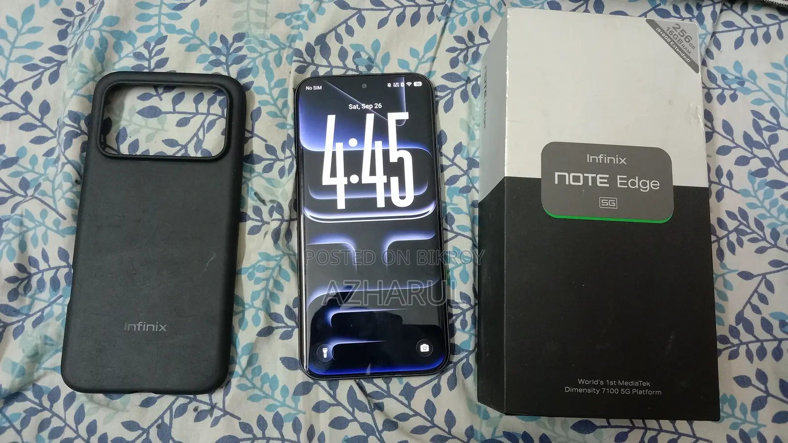 নতুন ইনফিনিক্স নোট এজ ২৫৬ জিবি ব্ল্যাক