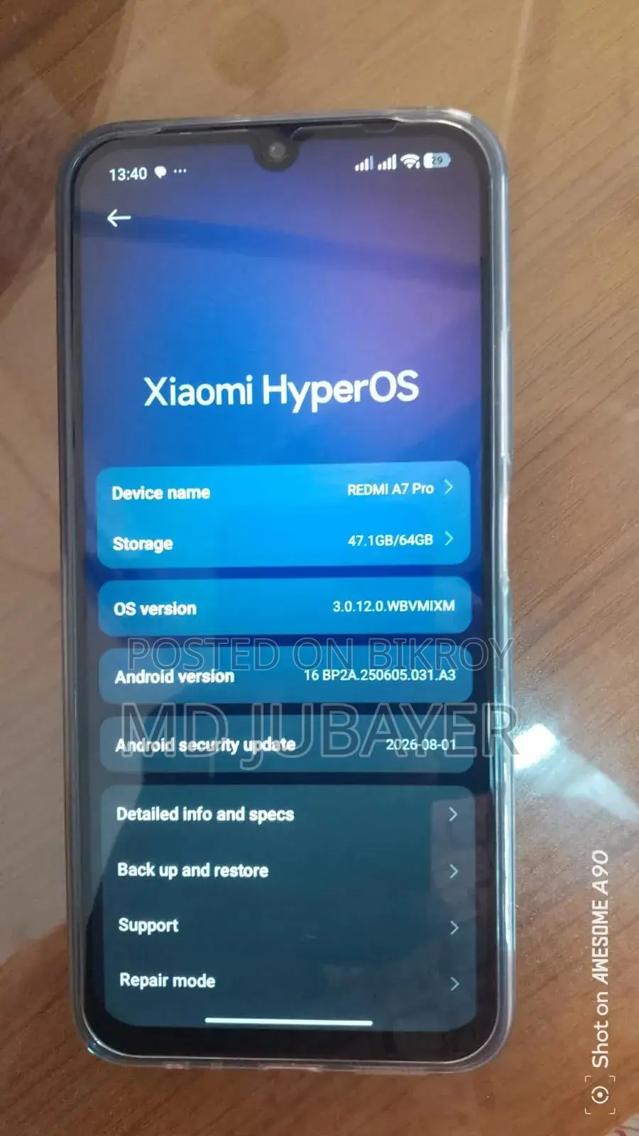 Xiaomi Redmi A7 Pro 128 GB Black