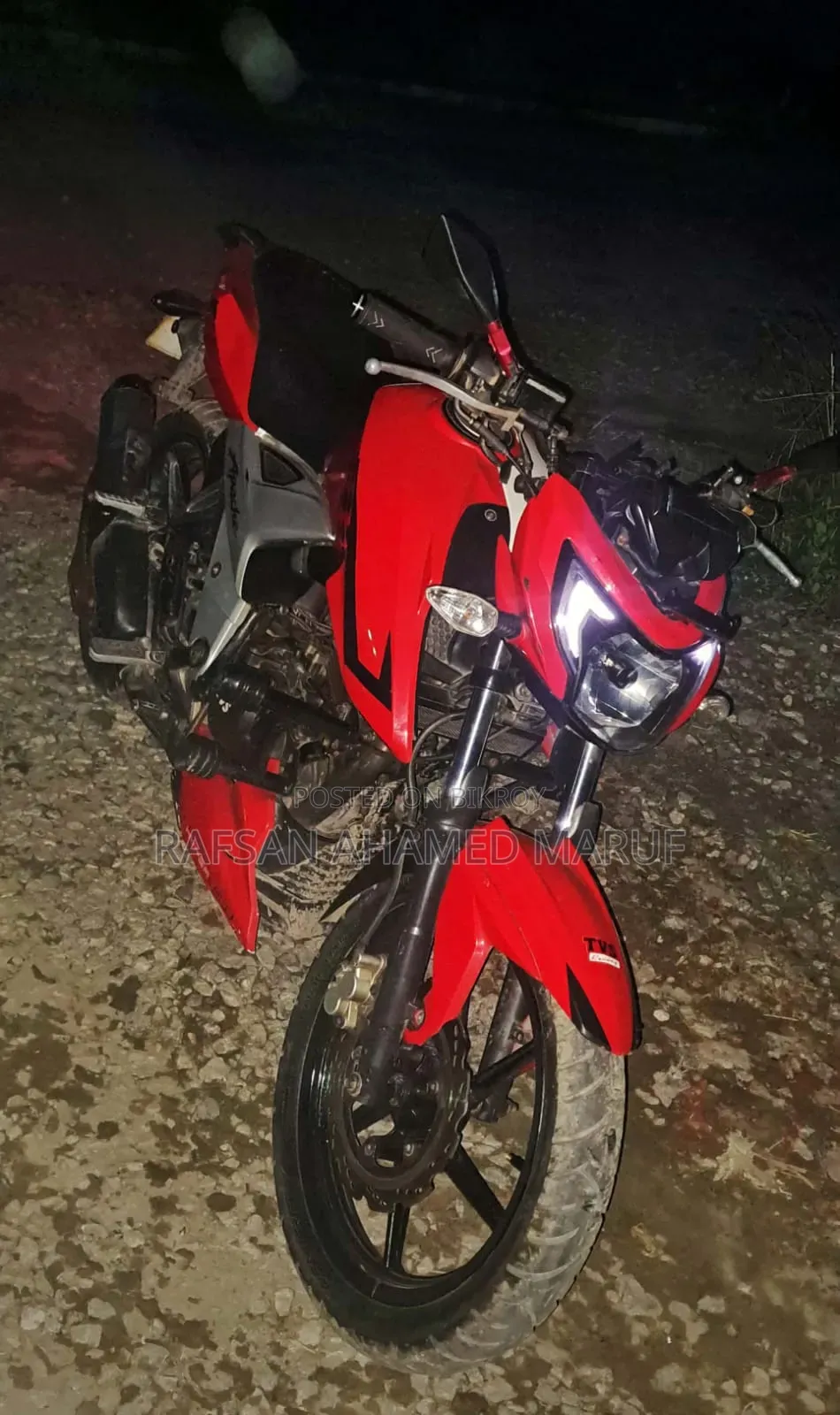 TVS Apache RTR 160 2V 2019 Red