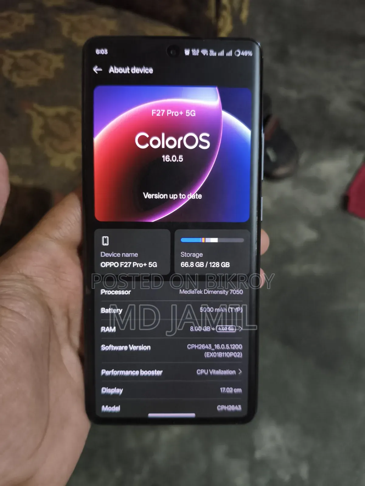 Oppo F27 Pro+ 128 GB Blue