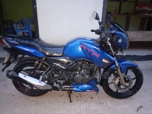 TVS Apache RTR 160 2v Refresh X-connect 2019 Blue