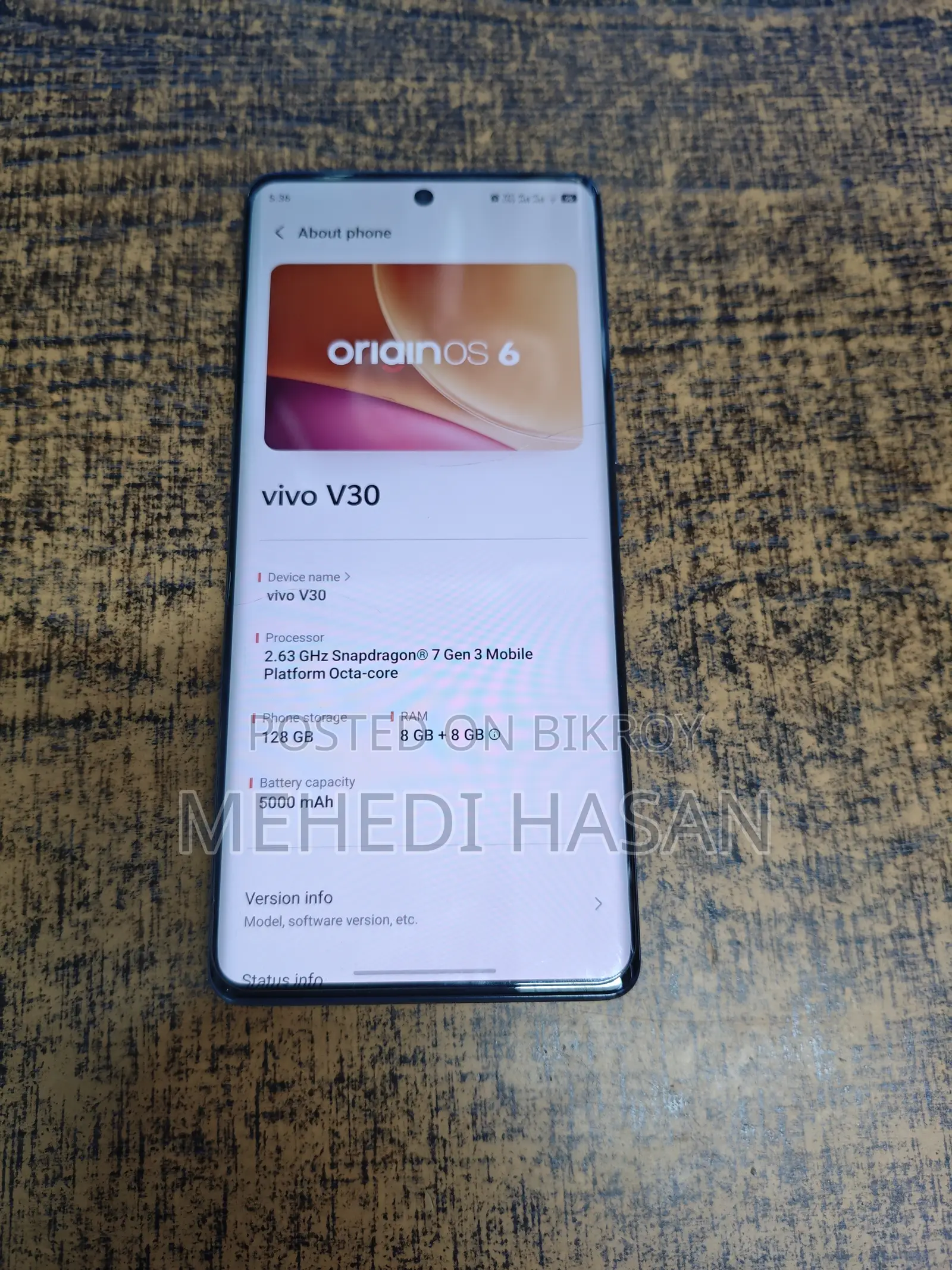 Vivo V30 5G 256 GB White