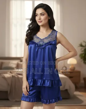 Premium Satin Night Suit Set