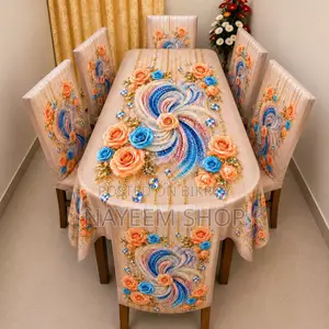 থ্রিডি প্রিন্ট ডাইনিং কাভার সেট