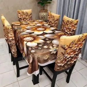 থ্রিডি প্রিন্ট ডাইনিং কাভার সেট