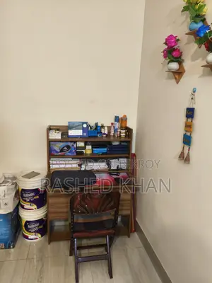 Bed, Wardrobe & Fridge