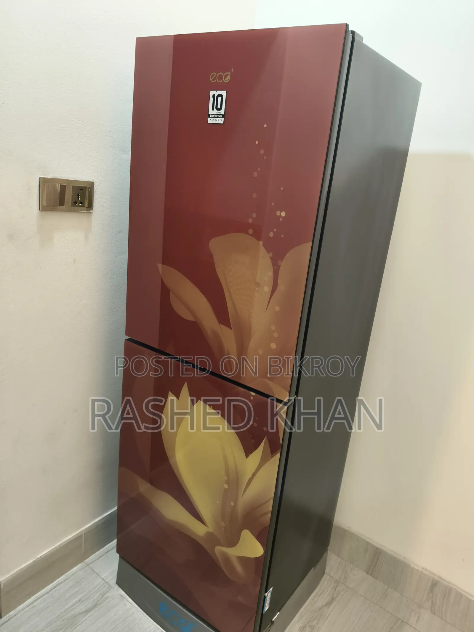 Bed, Wardrobe & Fridge