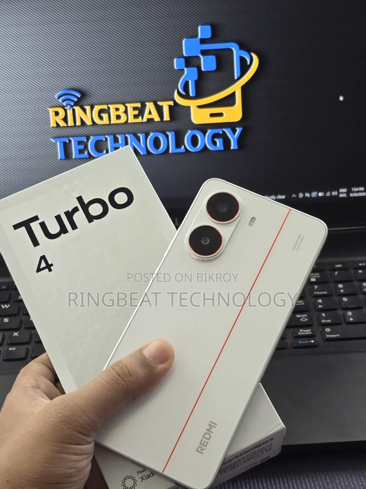 শাওমি রেডমি টার্বো ৪ ২৫৬ জিবি হোয়াইট