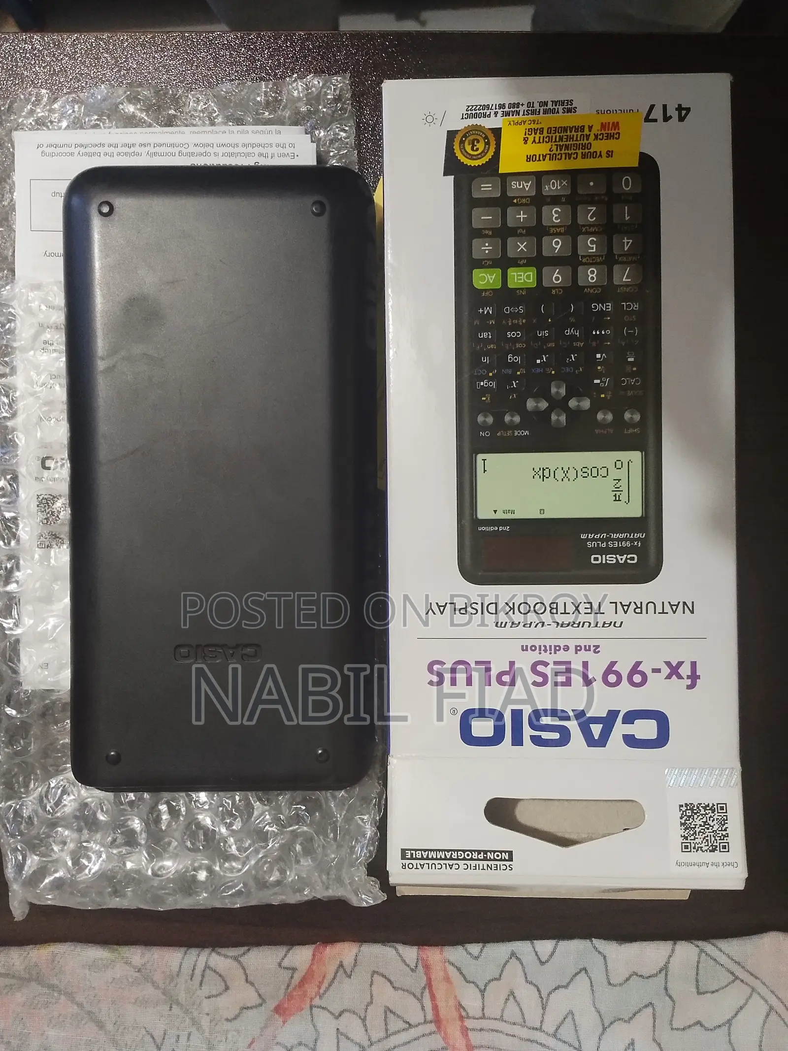 Scientific Calculator Casio Fx-991es Plus (2nd Edition)