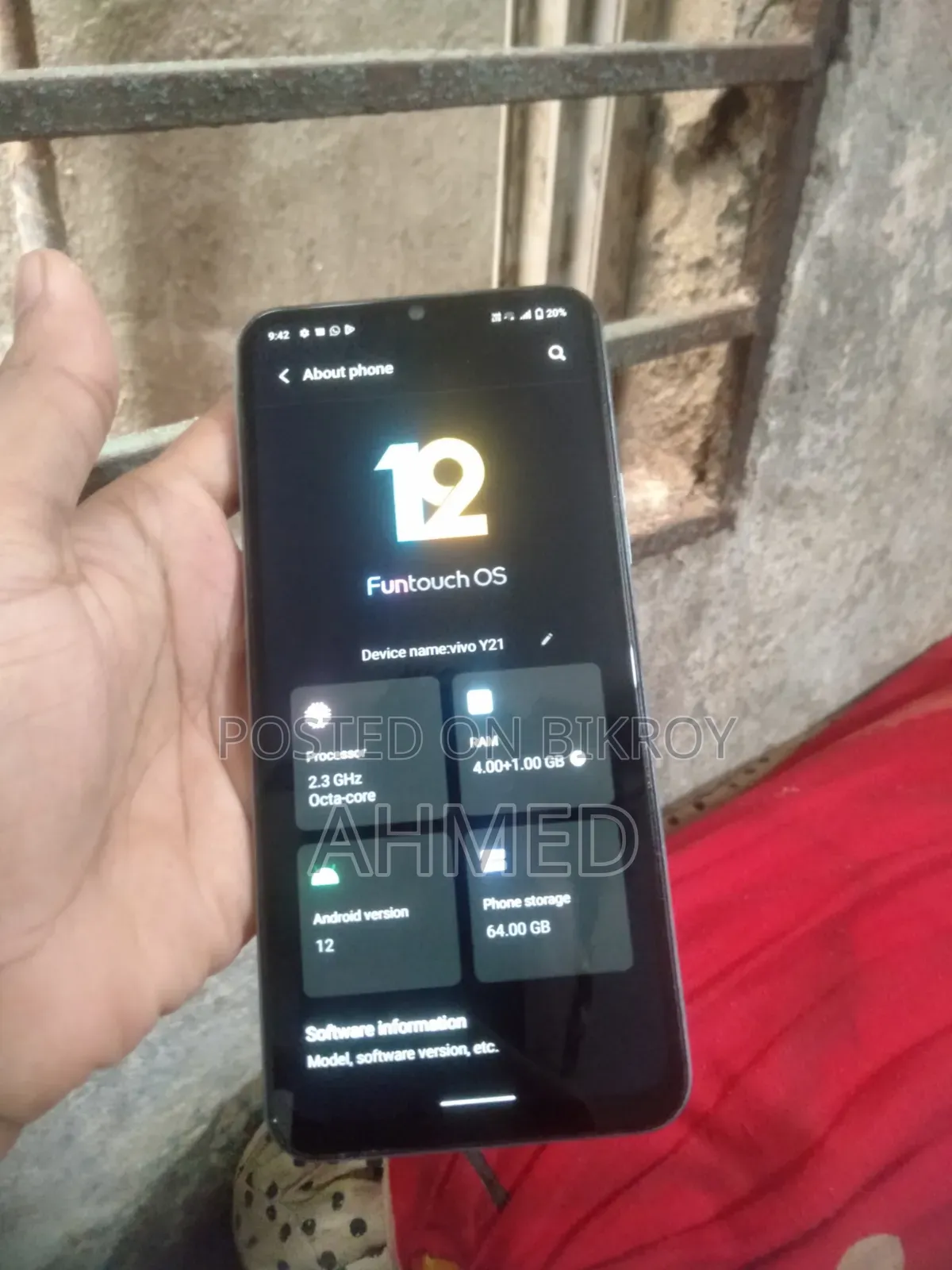 Vivo Y21 64 GB Gray
