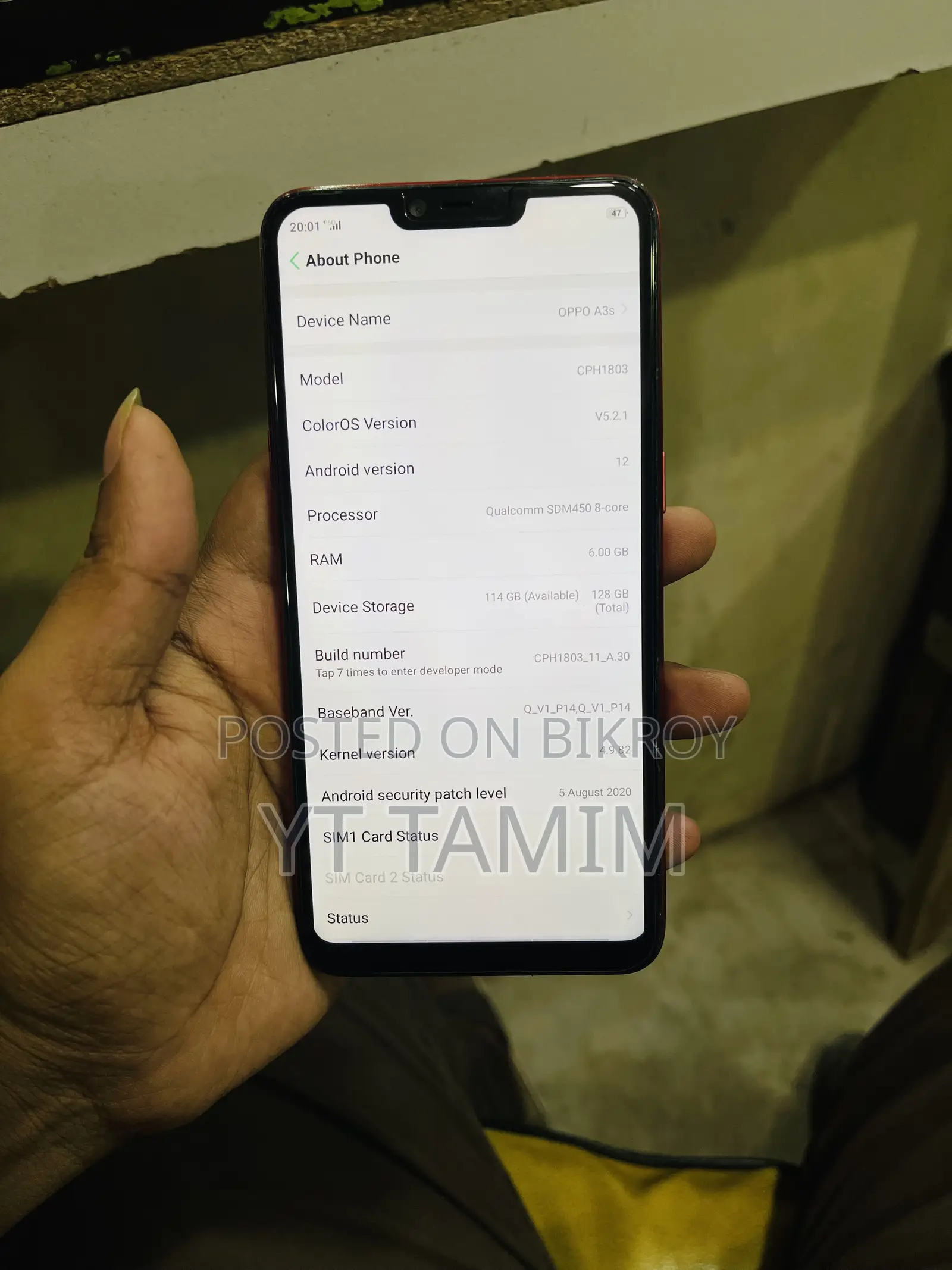 Oppo A3s 256 GB Red