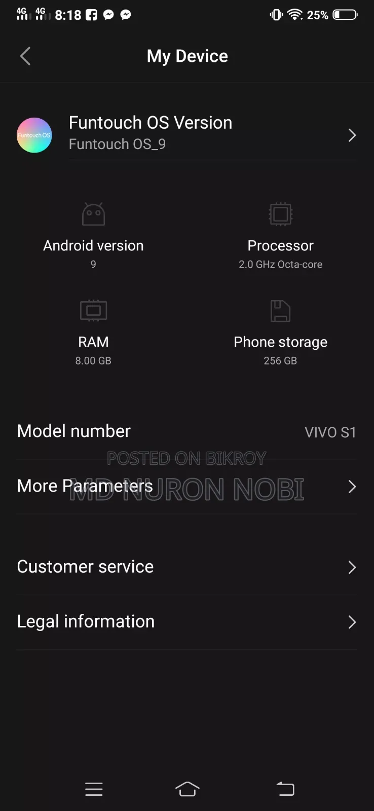 Vivo S1 128 GB Pink