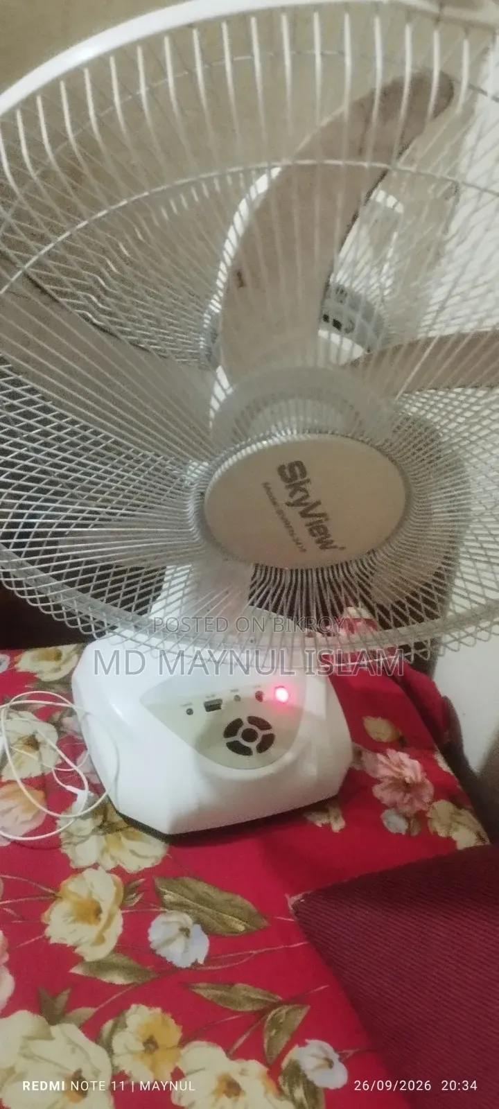 Sky View Charger Fan