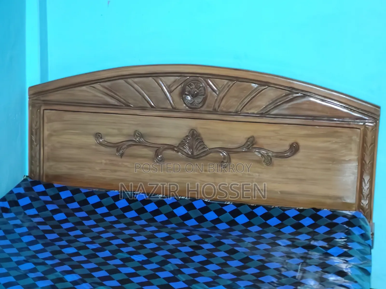 আকাশী কাঠের খাট বিক্রি হবে