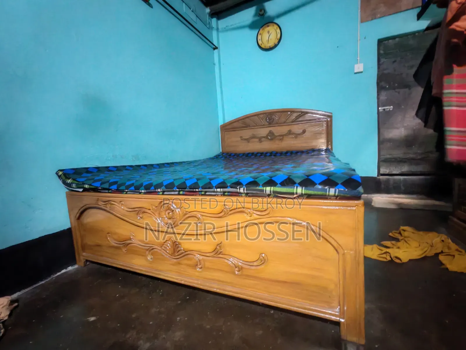 আকাশী কাঠের খাট বিক্রি হবে