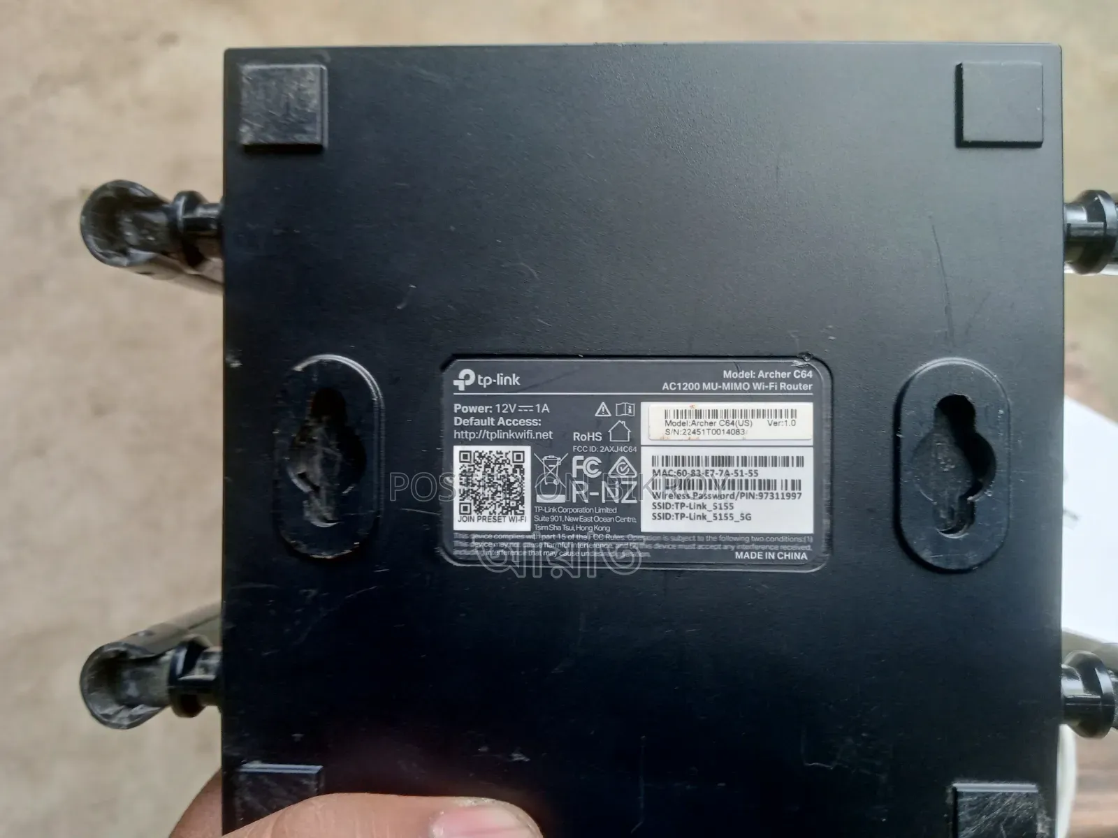 Tplink Archer C64 + Onu