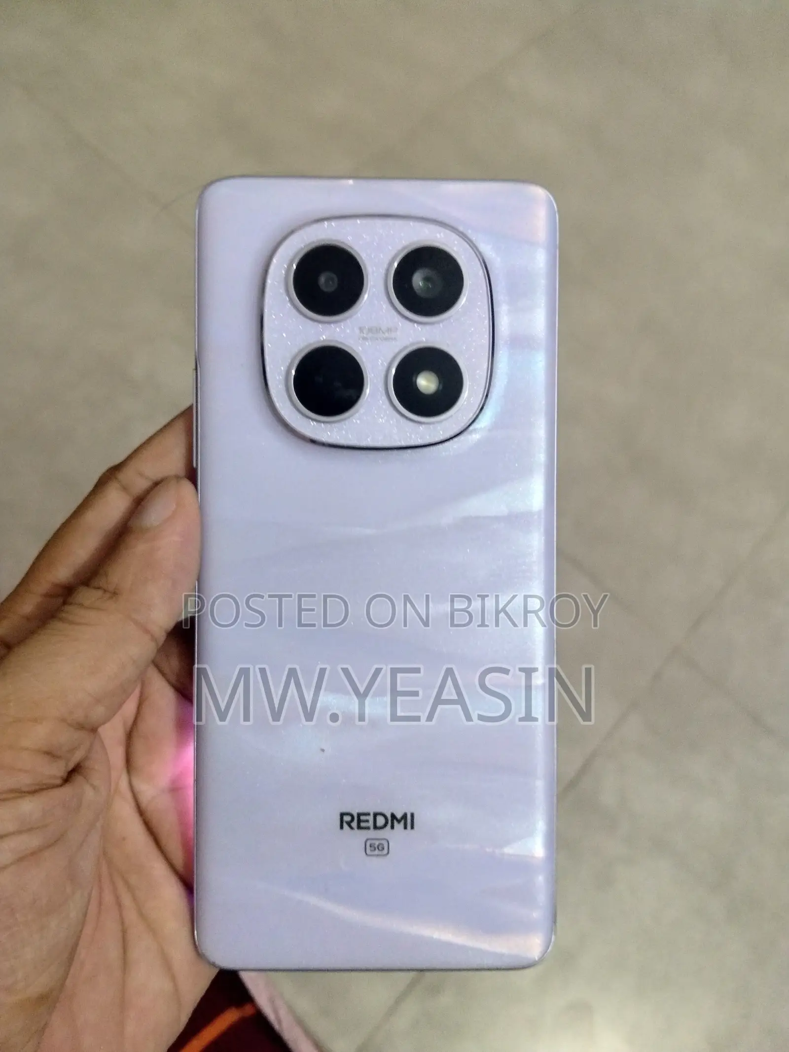 নিউ শাওমি রেডমি নোট ১৫ ২৫৬ জিবি পিংক