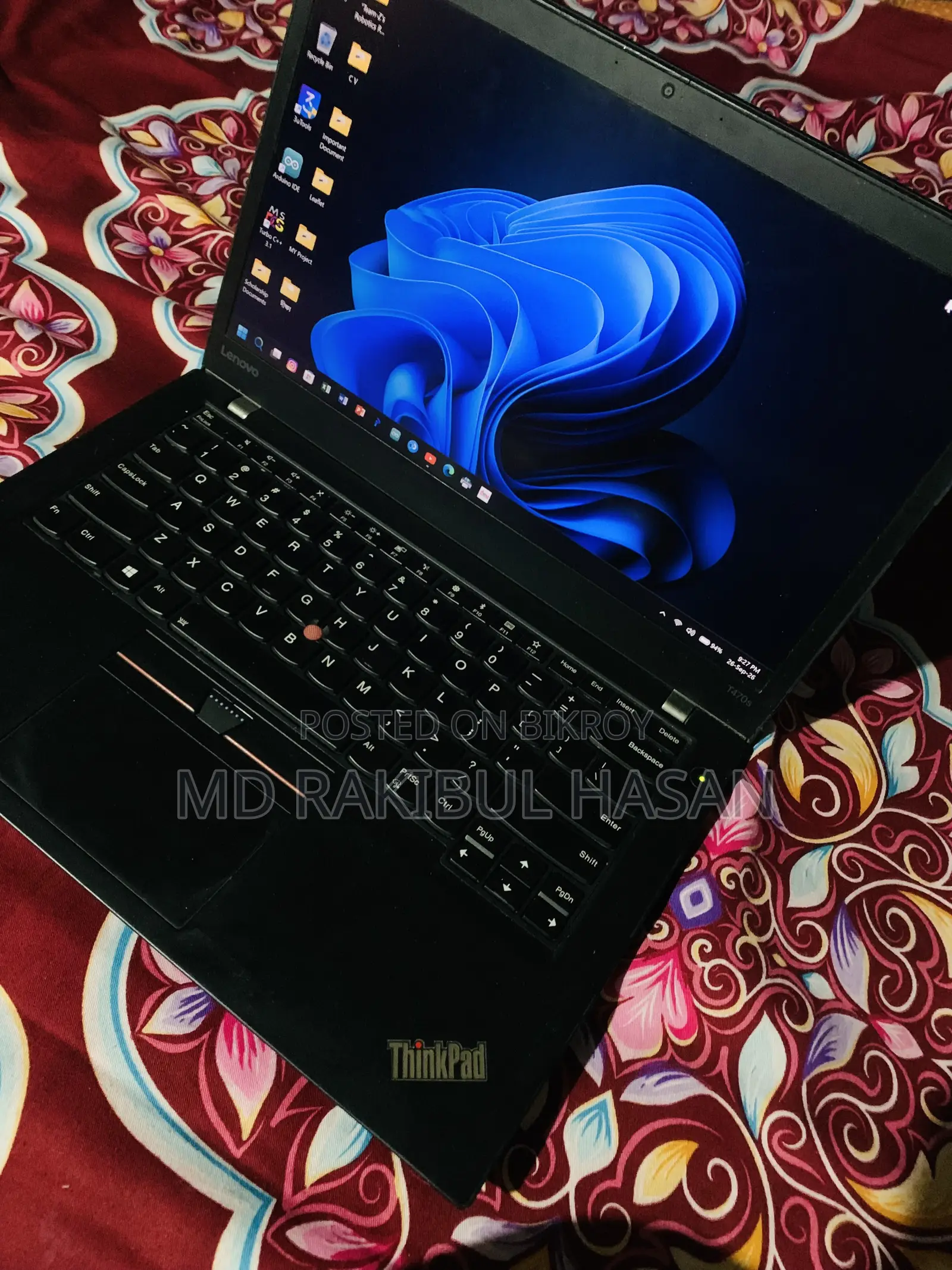 Laptop Lenovo ThinkPad T470s 8GB Intel Core i5 SSD 256GB
