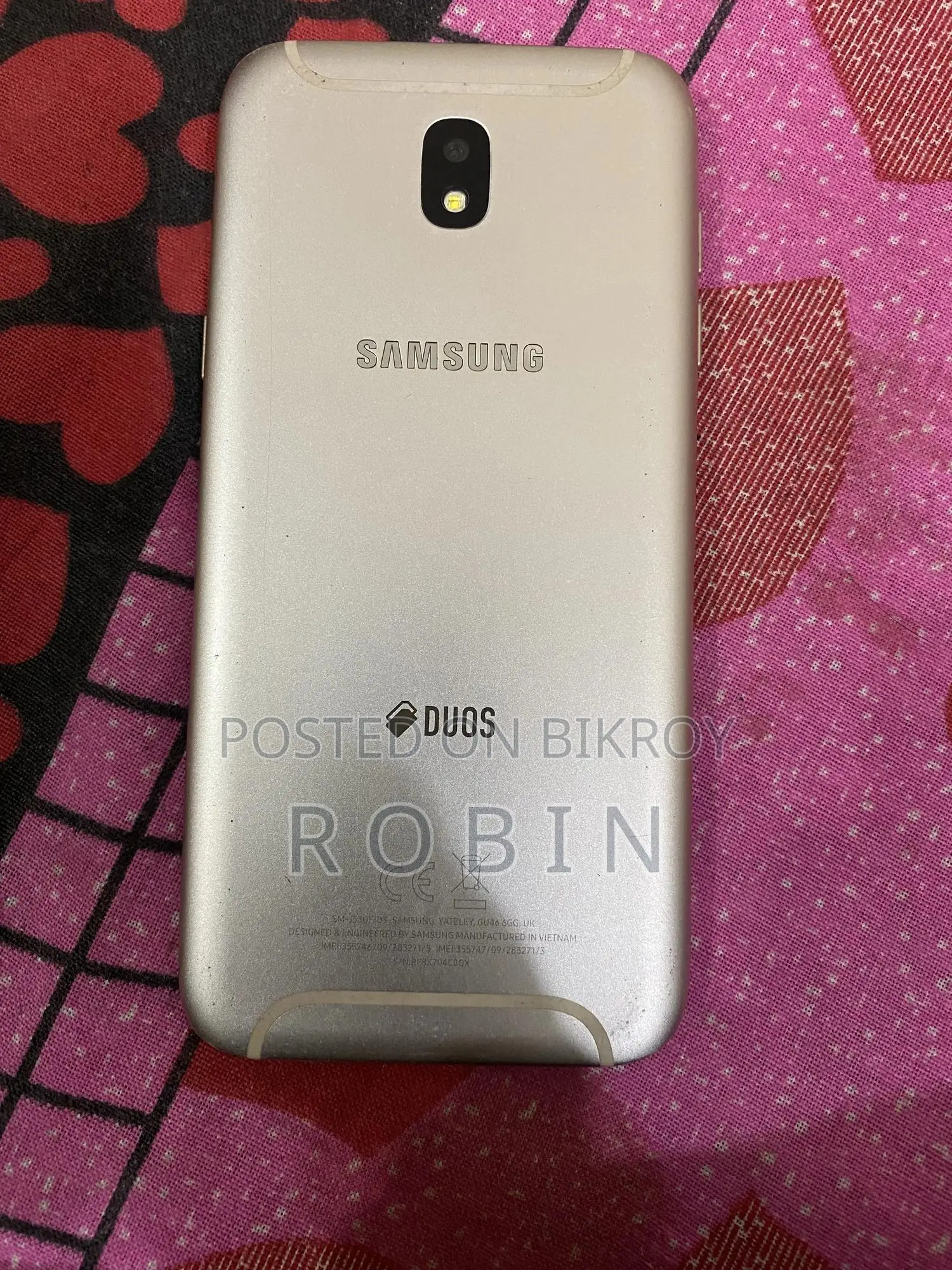 স্যামসাং গ্যালাক্সি জে৫ প্রো ৩২ জিবি গোল্ড