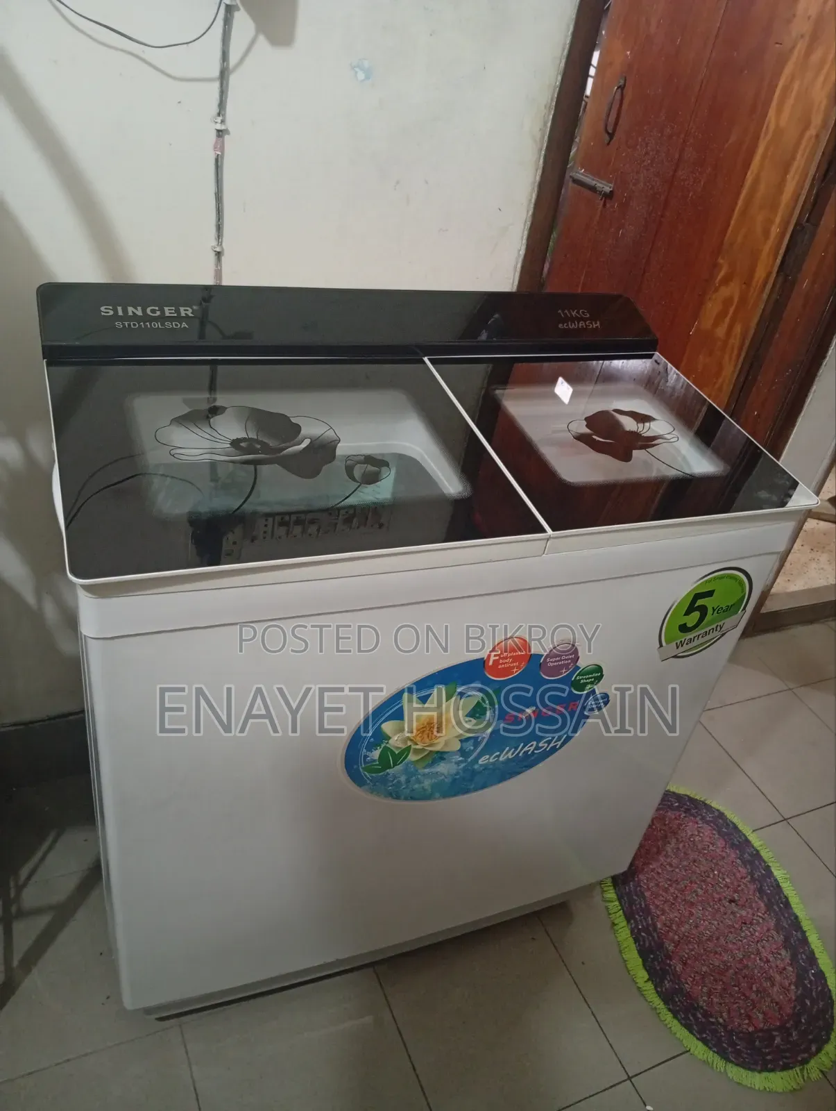 Singer 11 Kg Semi Auto Washing Machine for Sell