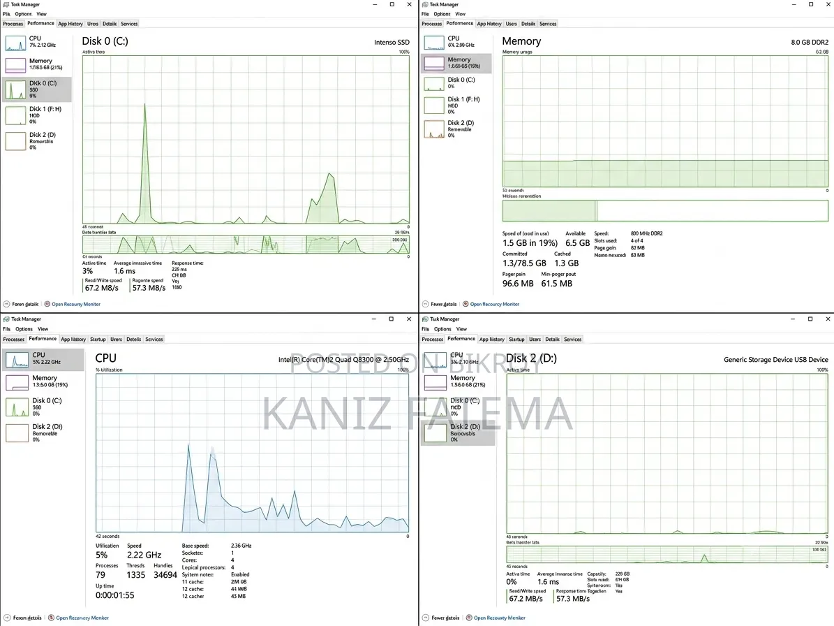 Desktop Computer 8GB Intel HDD 512GB