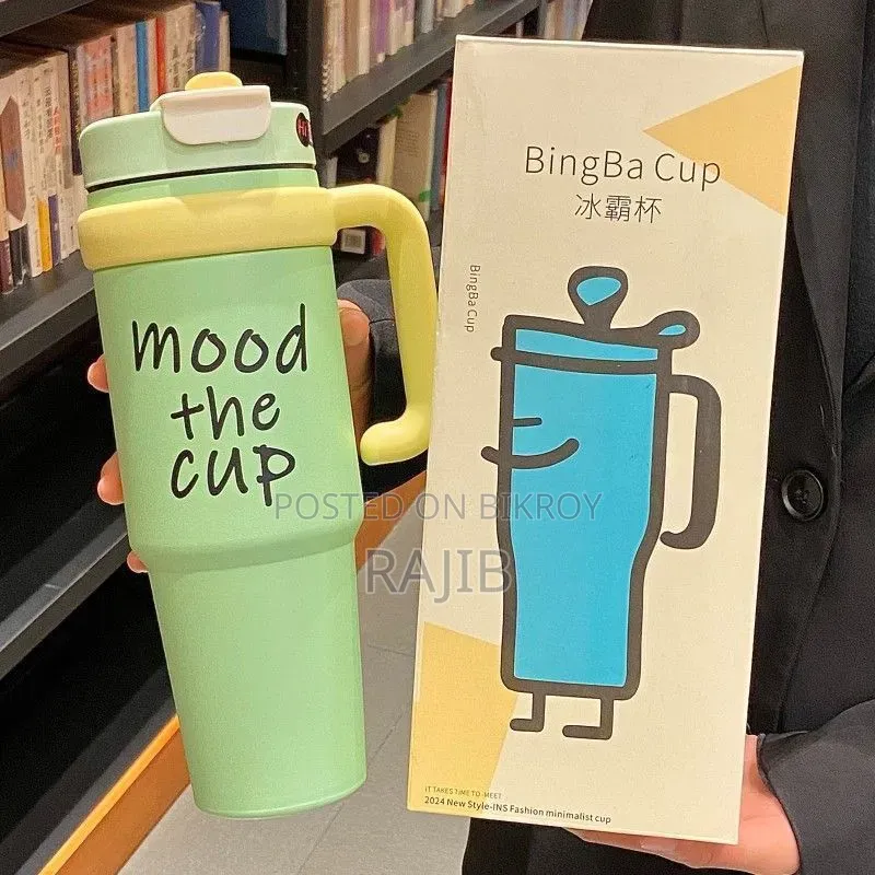 Original BingBa Cup 40oz “Mood the Cup” Insulated Tumbler