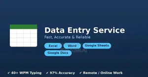Data Entry Service (MS Excel, Word, Google Sheets, Docs)
