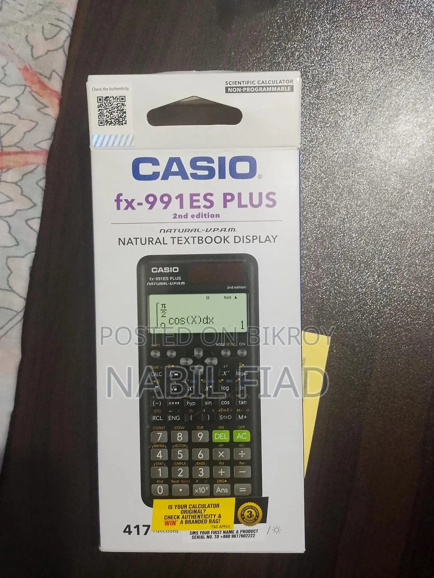 Scientific Calculator Casio Fx-991es Plus (2nd Edition)